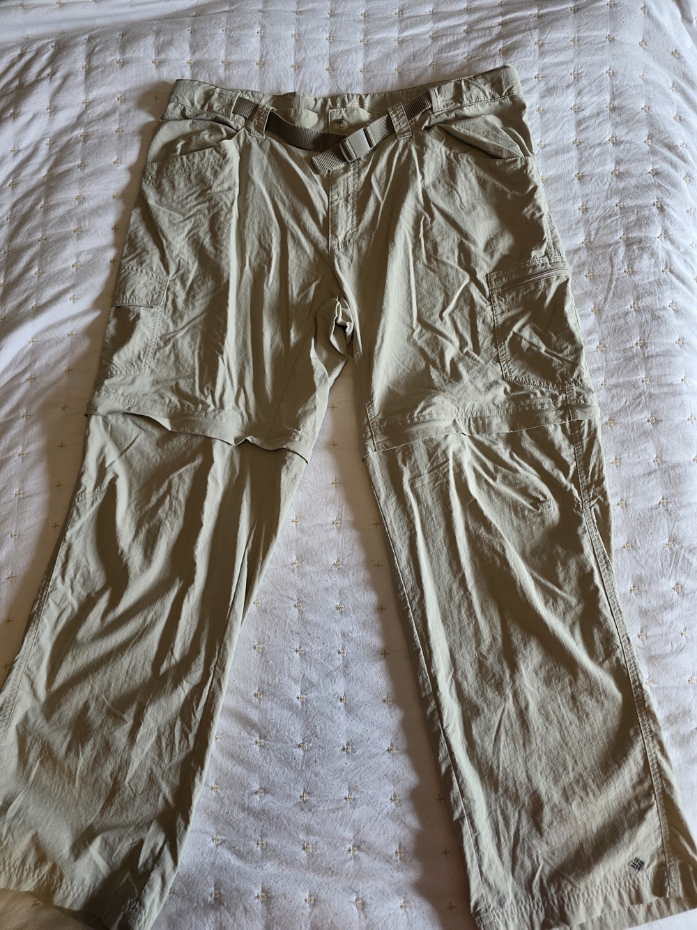 Columbia Men's Zip-Off Cargo Hiking Pants - Light Tan